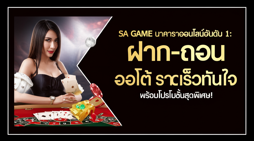SA GAME บาคาร่าออนไลน์อันดับ 1: ฝาก-ถอน ออโต้ รวดเร็วทันใจ พร้อมโปรโมชั่นสุดพิเศษ!