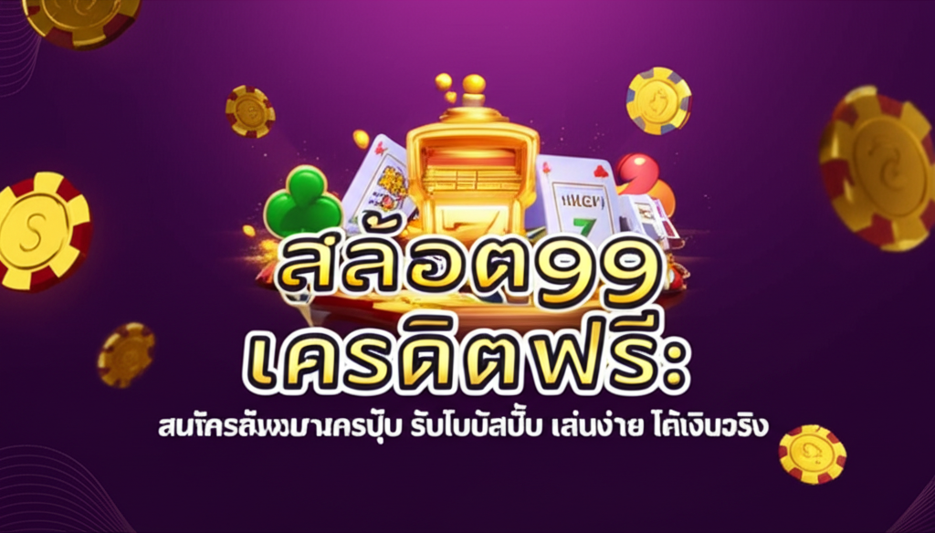 สล็อต99 เครดิตฟรี: สมัครปุ๊บ รับโบนัสปั๊บ เล่นง่าย ได้เงินจริง